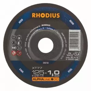 Disque à tronçonner l'acier Ø 125 mm Rhodius XT77