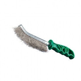 Brosse soudure manche plastique brosse inox